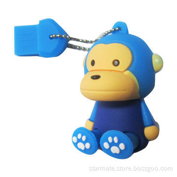 Monkey USB Flash Drive, 64MB to 32GB Capacity